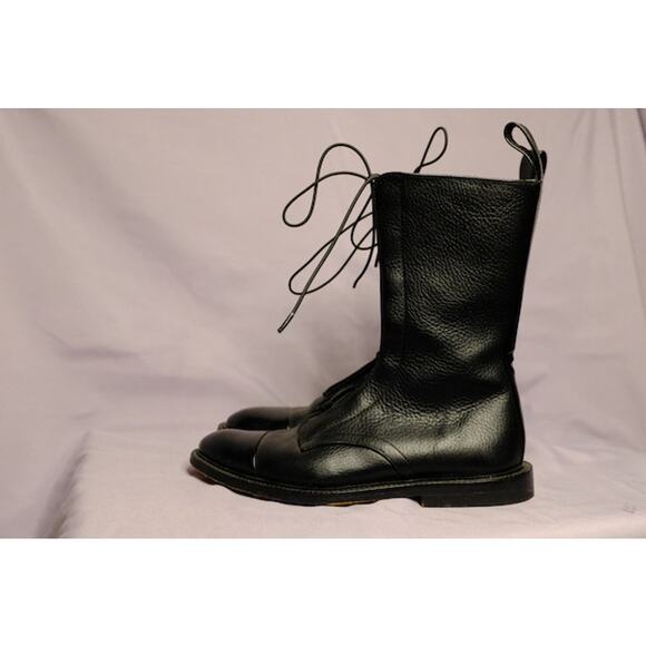 Inch2 Leather Brogue Lace Up Combat Boots Boots in Size 5 / 35 - Picture 3 of 6